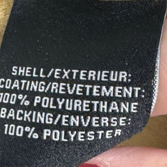 7 For All Mankind Faux Leather Puff Sleeve‎ Dress S Yellow Smocked Bodice NWT - Picture 9 of 10